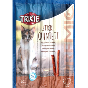 Лакомство для котов Trixie Premio Quadro Stick ягненок-индейка, 4*5г (4011905427232)