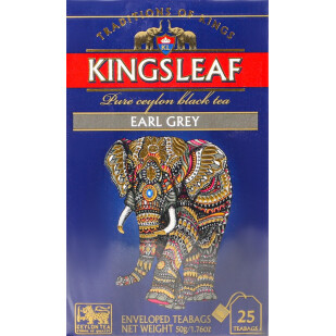 Чай чорний Kingsleaf Earl Grey, 25*2г (4792252942547)