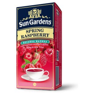 Чай травяной Sun Gardens Spring Raspberry, 25*1,7г