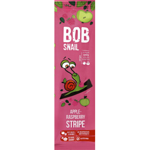 Цукерка Bob Snail натуральна яблучно-малинова, 14г (4820206080738)