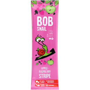 Конфета Bob Snail натуральная яблочно-малиновая, 14г (4820206080738)