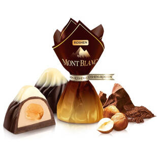 Конфеты Roshen Монблан с цельным лесным орехом, кг