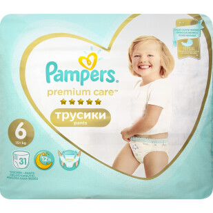 Подгузники-трусики Pampers Premium Care Pants Larg 15+ кг, 31шт/уп (8001090759917)