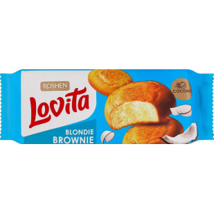 Печенье Roshen Lovita Blondie Brownie с кокосом, 152г (4823077646270)
