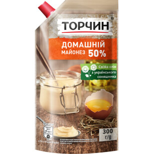 Майонез Торчин Домашний 50%, 300г (4820001315905)