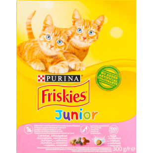 Корм для котят Friskies сухой с курицей, молоком и овощами, 300г (7613031868360)