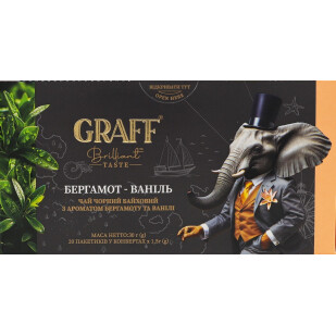 Чай черный Graff Бергамот и ваниль, 20*1,5г (4820279610153)