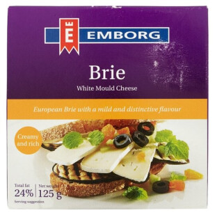Сыр Emborg Бри 50%, 125г (5701215042407)
