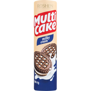 Печиво Roshen Multicake молочний крем, 180г (4823077609084)