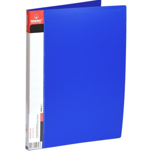 Папка-скоросшиватель Norma А4 с карманом синяя 5032, шт (8591662503265)