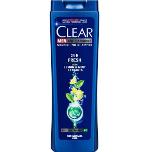 Шампунь мужской Clear vita ABE Энергия свежести, 400мл (8712561096492)