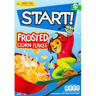 Хлопья Start кукурузные глазированные, 280г (4820008124920)