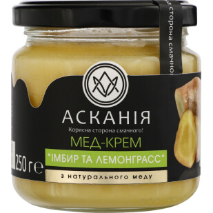 Крем-мед Асканія Имбирь и лемонграсс, 250г (4820071642413)