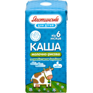 Каша молочно-рисовая Яготинське для дітей от 6мес, 200г (4823005206286)
