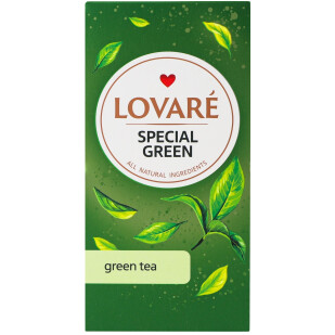 Чай зелений Lovare Special Green, 24*2г (4820198874858)
