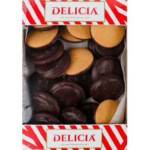Печенье Delicia со вкусом апельсина сдобное, 0,3кг (4823102510842)