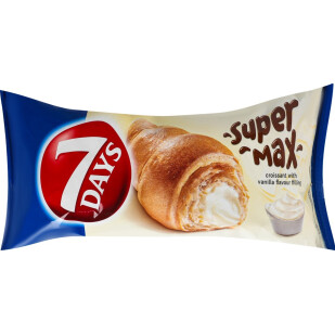 Круассан 7 Days Super Max со вкусом ванили, 110г (5201360535705)