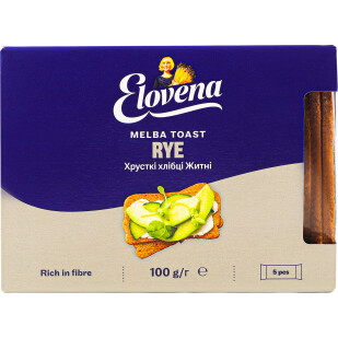 Хлібці Elovena житні, 100г (6411200107682)