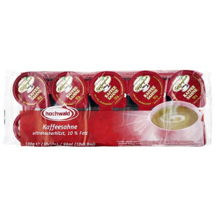 Сливки Hochwald порционные 10%, 10*10г