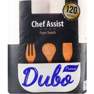 Рушники паперові Диво Premio Chef Assist 3-шарові 120 листів, 2шт (4820003837573)