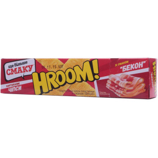 Чипси Hroom! зі смаком бекону, 50г (4820182061653)