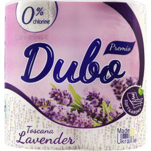 Бумага туалетная Диво Toscana Lavender 3-слойная, 4шт/уп (4820003833964)