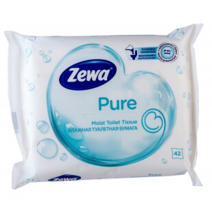 Папір туалетний Zewa Pure вологий, 42шт/уп (7322540796582)