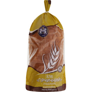 Хліб Куліничі Гірчичний нарізаний, 500г (4820174301484)