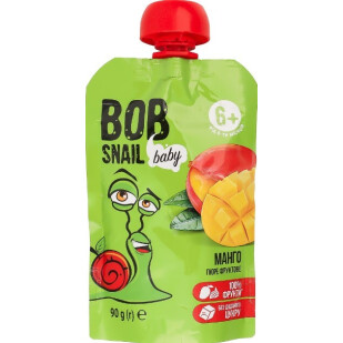 Пюре Bob Snail Baby манго, 90г (4820219343844)