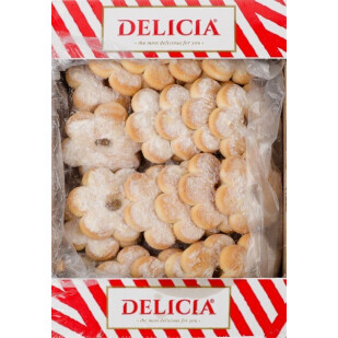 Печенье Delicia Домашнее с сахарной пудрой сдобное, 0,25кг (4823102510736)