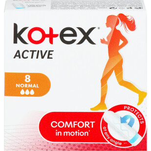 Тампоны Kotex Актив Нормал, 8шт/уп (5029053564517)