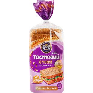 Хліб Кулиничі Європейський тостовий зерновий, 350г (4820174301804)