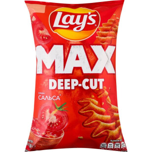 Чипси Lay's Max Deep-cut зі смаком сальси, 95г (4823063128780)