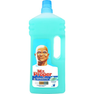 Засіб мийний Mr. Proper Ранкова роса для пiдлоги та стiн, 1,5л (8001841097077)
