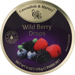 Леденцы Cavendish&Harvey Wild Berry Drops, 175г (4037719068317)