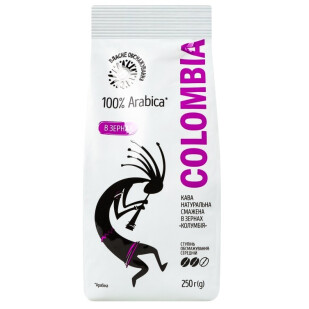Кава в зернах Власне обсмажування Columbia, 250г (4823096411835)