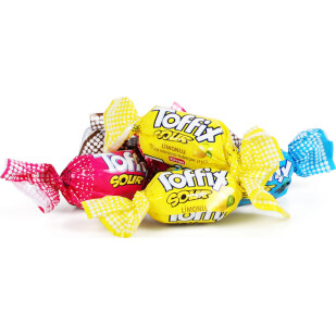 Цукерки жувальні Elvan Toffix Sour мікс, кг