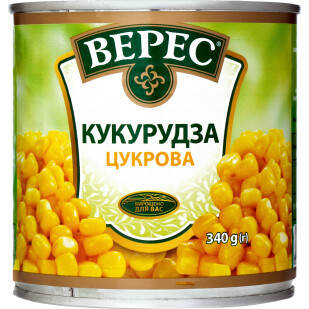 Кукуруза Верес сахарная ж/б, 340г (4820008093004)