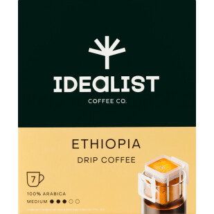 Кава мелена Idealist Coffee Co. Ethiopia фільтр-пакети, 7*12г (4820241120017)