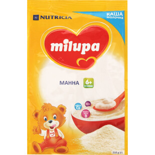 Каша манная Milupa от 6 месяцев, 210г (5900852930096)