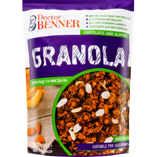 Гранола Doctor Benner шоколад и миндаль, 300г (4820132580920)