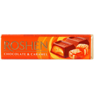 Батончик Roshen з карамеллю, 40г (4823077617041)