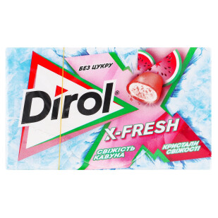 Резинка жевательная Dirol X-Fresh свежесть арбуза, 18г (7622210806567)