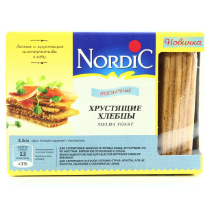 Хлебцы Nordic пшеничные, 100г (6411200107675)