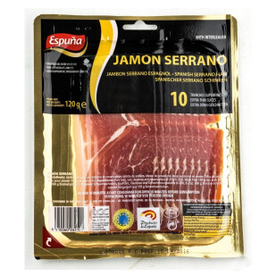Хамон Espuna Serrano нарезка, 120г (8410060282100)
