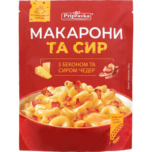 Изделия макаронные Приправка с беконом и сыром Чеддер, 150г (4820195511763)
