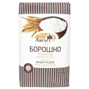 Мука Август высшего сорта, 2кг (4820019600123)