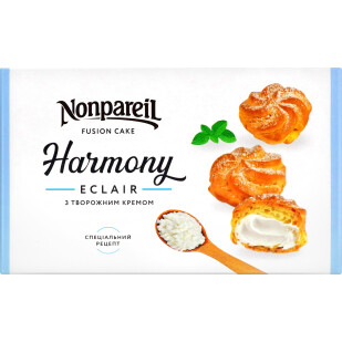 Пирожные Nonpareil Harmony эклеры с творожным крем, 300г (4820149362168)