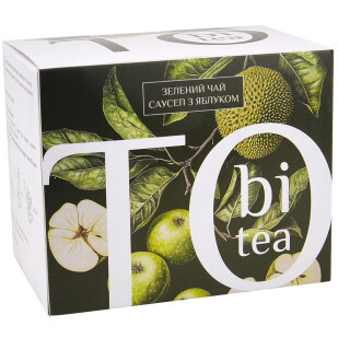 Чай зеленый Tobi саусеп с яблоком, 20*2,5г