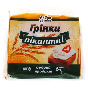 Гренки Добра грінка Пикантные, 135г (4820122282544)